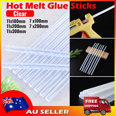 Hot Melt Glue Sticks Clear Adhesive Craft Stick For Glue Gun 7mm 11mm 100-300mm • $5.99