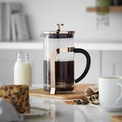 £14.99 • Buy 8 Cup Copper French Press Costa Coffee Kitchen Machine Cafetieres (SCRATCH)