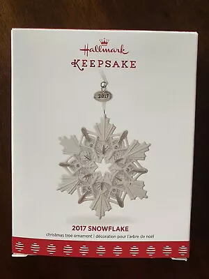 Hallmark 2017 Snowflake Ornament *read Listing * • £40.98