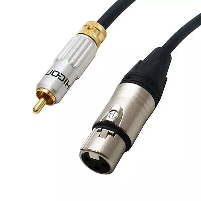 Female XLR To LOCKING RCA Leads. Neutrik HiCon Van Damme Cables. Audiophile • $75.38