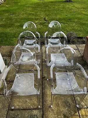 Kartell Louis Design  S+arck Ghost Chairs.  Set Of 6 • £750