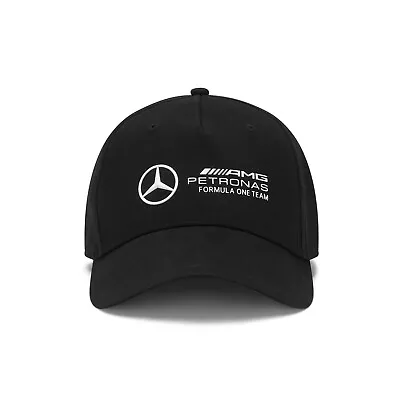 Mercedes AMG Petronas F1 Large Logo Baseball Cap Hat 2024 Black Kids / Children • £23.50