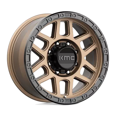 Kmc KM544 Mesa 18x9 +18 Matte Bronze W/ Black Lip Wheel 8x180 (QTY 1) • $367