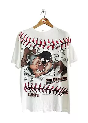 Vintage Tazz X San Francisco Giants 90's T-shirt MLB Baseball Warner Bros. XL • $100