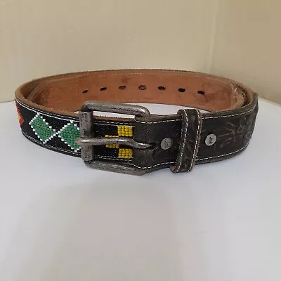 Will Leather Goods Mens Beaded Belt • $95