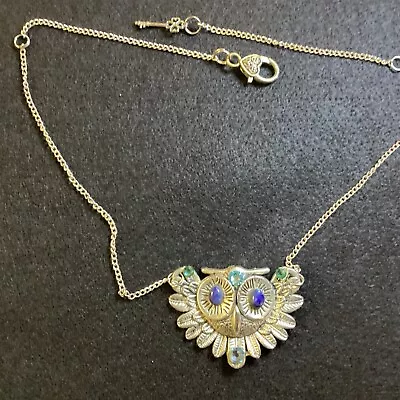 Flying Owl Necklace Vintage Bird Animal Pendant  • $0.99
