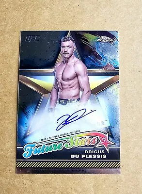 2024 Topps Chrome Ufc Dricus Du Plessis Future Stars Auto Rare Sp ! • $36.99