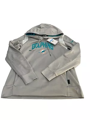 New With Tag Nike Therma~Fit NFL Miami Dolphins Women’s Sweater With Hoodie R2 • $70