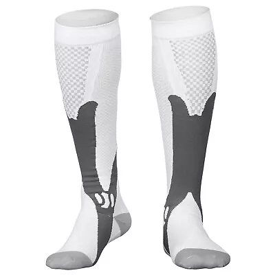 Men Women Compression Socks Stockings 20-30 MmHG Knee High Miracle Foot Support • $7.29