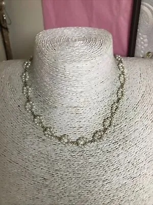 Pretty Faux Pearl Collar Necklace  • £2.25