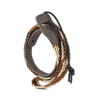 D'Addario Braided Mandolin Strap; Tan/Cream • $27.99