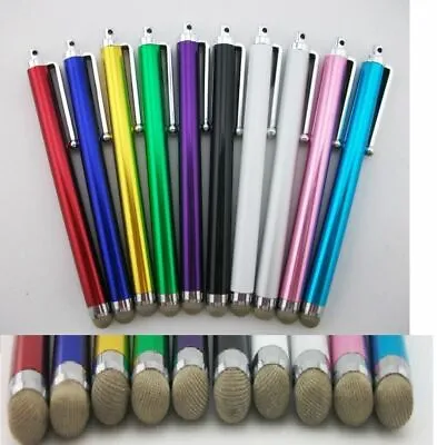 10 X MICRO-FIBER STYLUS PEN FOR SAMSUNG GALAXY//KINDLE TABLET/ IPAD/IPHONE • £6.95