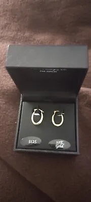 R H Macy Jewelry 10 K Gold Children Earrings  16 Mm0.3 Grams T.W • $30