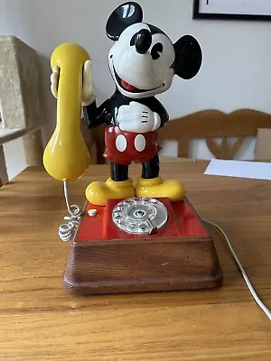 Vintage Mickey Mouse Rotary Dial Phone • £95