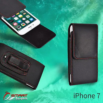 Flip Leather Holster Pouch Vertic Belt Clip Case Cover For IPhone 7  7 Plus • £3.70