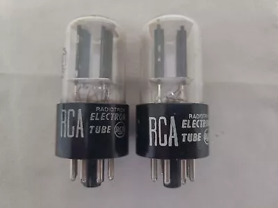 $15 • Buy (2) RCA 6SN7-GT  Radio Tubes