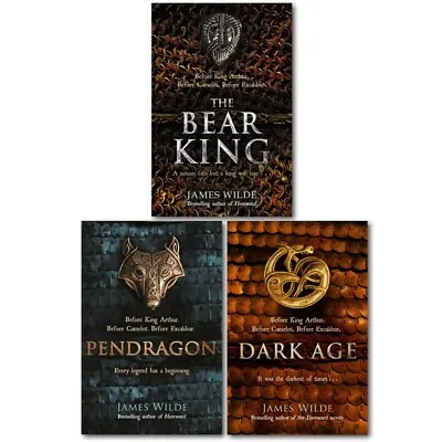 James Wilde Dark Age Series 3 Books Collection Set Pendragon The Bear King • £21.99