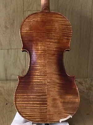 4/4 Violin European Flamed Maple Back Spruce Top Hand Carved Antique Style No 2 • $350