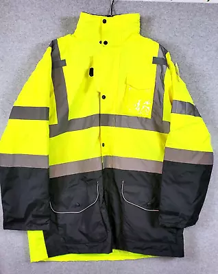 Body Guard Safety Gear HV510 Hi-vis Reflective Yellow Raincoat Work Wear Men XL • $38