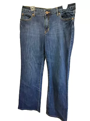 Women's GAP 1969 Flare Leg Dark Wash Blue Jeans Size 12 R • $19.99