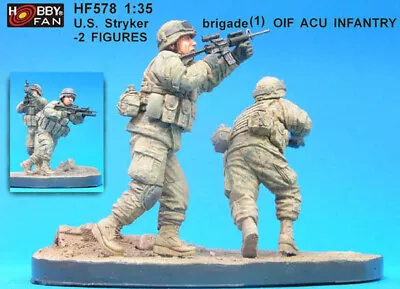 Hobby Fan 578 1/35 US Stryker Brigade OIF ACU Infantrys (2 Figures) • $63.24