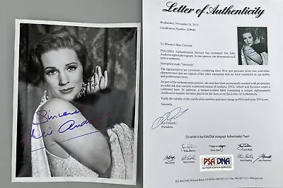 $749.99 • Buy Julie Andrews Signed 8x10 Photo PSA DNA COA Autograph #Z08943 Hollywood Legend