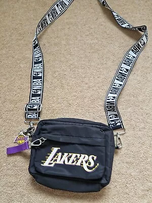 £13.50 • Buy Exclusive NYLON NBA LOS ANGELES LAKERS Crossbody/Travel Bag Shoulder Bag PRIMARK