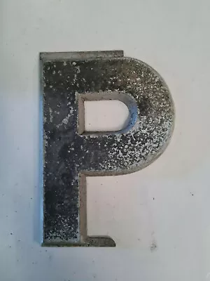 Vintage DRIVE-IN Movie Theatre MARQUEE LETTER - P - Black Metal 22cm Cinema Sign • $11.06