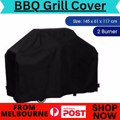 BBQ Cover  2 Burner Waterproof Outdoor Gas Charcoal Barbecue Grill Protector Au • $25.49