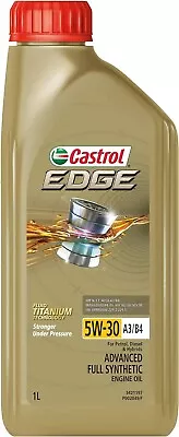 Castrol Edge 5W-30 A3/B4 Engine Oil 1 Litre | FREE SHIPPING • $39.50