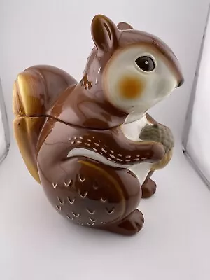 Better Homes & Gardens Squirrel With Acorn Cookie Jar Limited Edition 10  Retro • $35