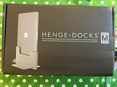 Genuine Henge Docks Vertical Docking Station 13 MacBook Pro In Box Complete • £49.99