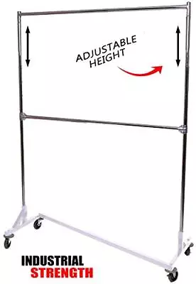 $132.03 • Buy Only Hangers Industrial Strength Z Rack With Add-On Hangrail -White 
