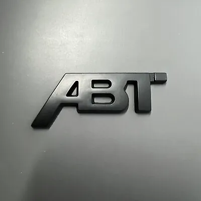 ABT Matte Black Badge Small Rear Tailgate Boot VW SEAT AUDI SKODA • £5.45
