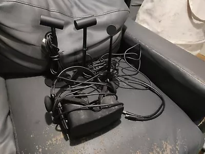 Untested** Oculus (Rift CV1?) Headset & 3pa Sensor Bundle Spares Or Repairs • £0.99