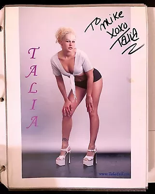 Talia Madison Miss Talia Doll Velvet Sky Signed Autograph Wrestling • $19.99