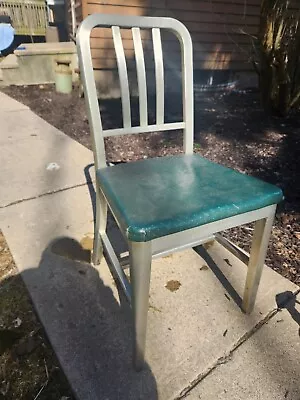 Navy Chair Aluminum  • $99