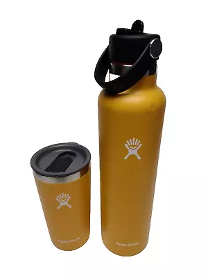 Pair Of 12oz & 24oz Hydro Flask Stainless Steel Insulated Cup & Tumbler • $29.95