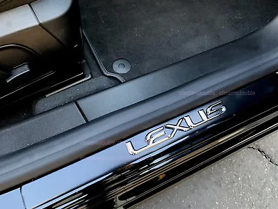 $19.36 • Buy 2 X 3D LexusSTYLE Door Step Emblem Logo Plate Sills Badge Sticker
