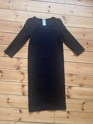 £65 • Buy Wolford Black Dress - Size S 3/4 Sleeves 