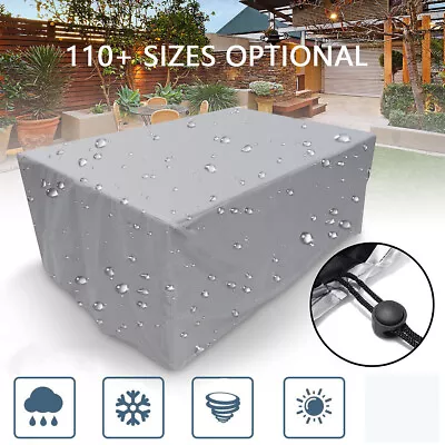 Waterproof Garden Patio Outdoor Furniture Sofa Couch Chair Table Covers Silver • $65.08