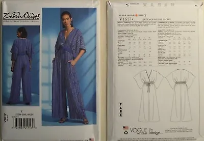 Vogue Pattern V1617 - Misses' Jumpsuit - Very Loose Fitting Kimono Style • $14.99