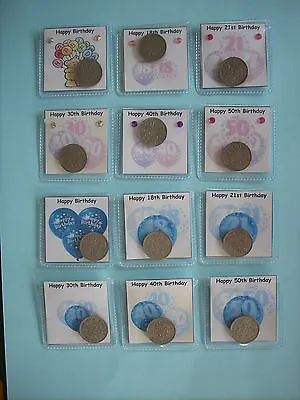 LUCKY SIXPENCE. BIRTHDAY18th 21st 30th 40th 50th MUM NAN SISTER BROTHER DAD.SON • £2