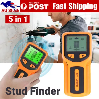 $25.88 • Buy 5 In 1 Digital Stud Finder Wall Detector LCD Metal Wood Cable Live Wire Scanner