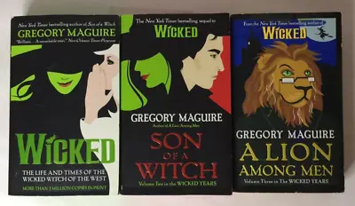 Gregory Maguire Lot Of 3 MMP Books Wicked Years Son Of A Witch A Lion Among Men • $11.95