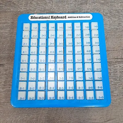 Vintage Educational Keyboard Addition Subtraction Press And See Magic Math • $10.20
