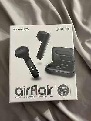 Merkury Innovations Airflair Wireless Earbuds With Charging Chase Black • $25