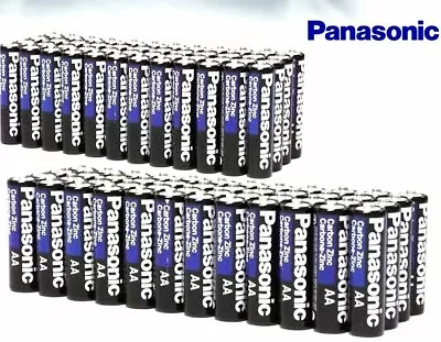 Wholesale 100 Panasonic AA Double A Battery Heavy Duty Battery 1.5v Bulk Pack • $24.99