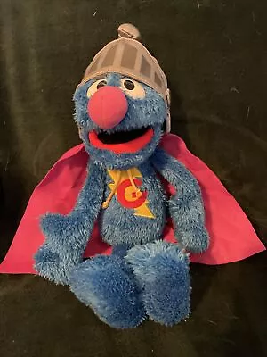 Sesame Street Super Grover Caped Hero Talking Plush Hasbro Stuffed Animal Works • $28.75