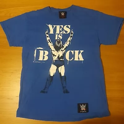 WWE Daniel Bryan Yes Is Back Authentic T-Shirt Blue Size Medium • £9.99